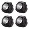 Pure Garden LED Solar Rock Lights, Black, 4PK 50-21 - alternate 3